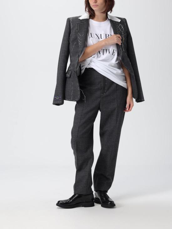 25FW 모스키노 반팔 티셔츠 07015442 1001 White - MOSCHINO