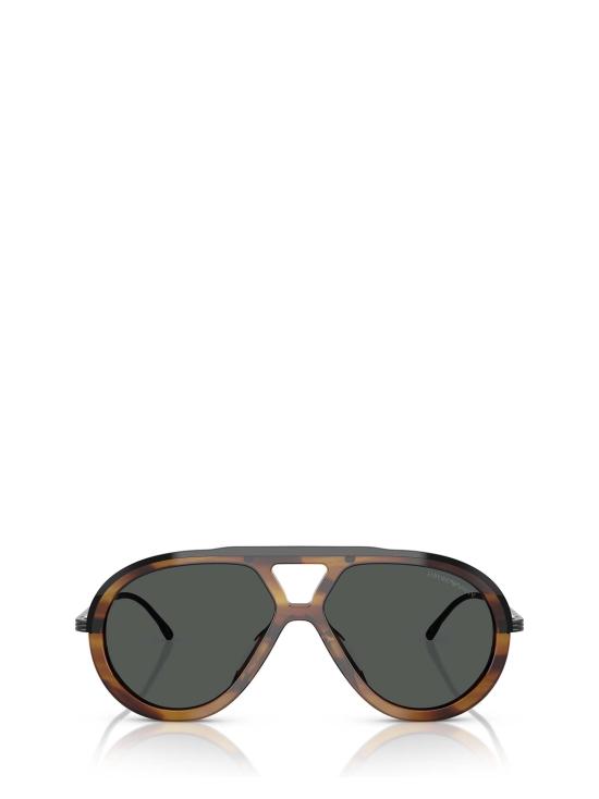 26FW 엠포리오 아르마니 선글라스 EA4242U 621287 SHINY STRIPED BROWN