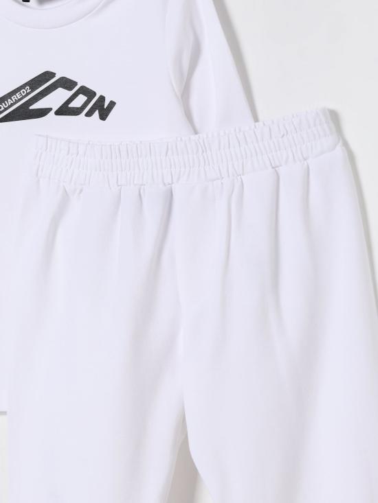 25FW [키즈] 디스퀘어드2 오버롤 DQ2692D008J DQ100 White - DSQUARED2