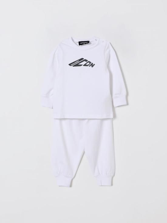 25FW [키즈] 디스퀘어드2 오버롤 DQ2692D008J DQ100 White