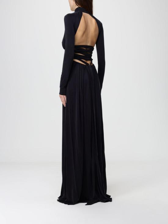 25FW 엘리자베타프랜치 롱 원피스 ABR16 110 Black - ELISABETTA FRANCHI