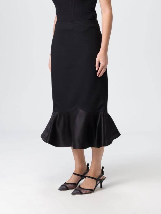 25FW 펜디 미디 스커트 FQ7687AJYF F0GME Black - FENDI