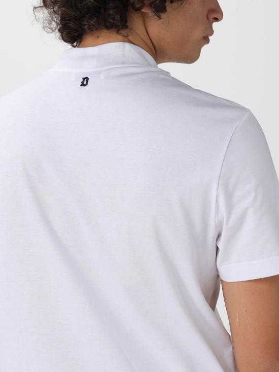 25FW 돈답 반팔 티셔츠 US363JF0271UZUL4W 000 White - DONDUP