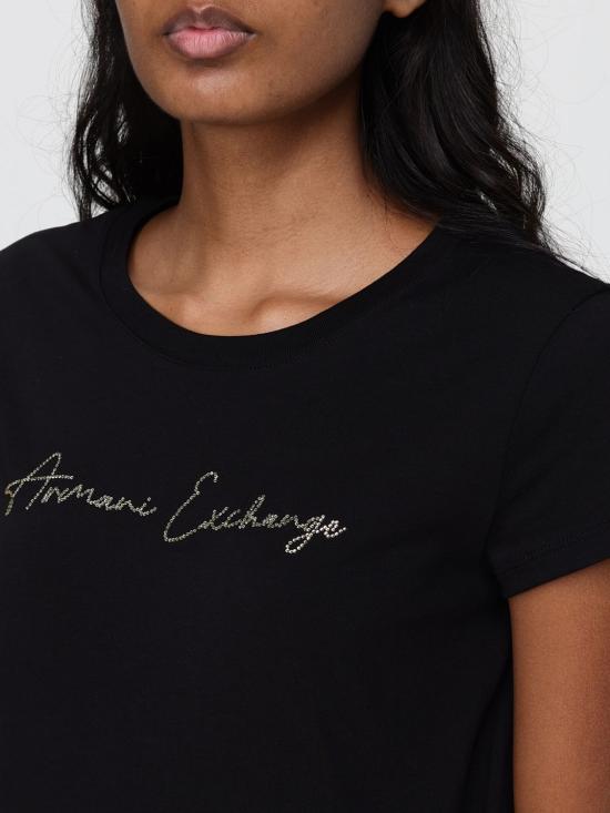 25FW 알마니 반팔 티셔츠 XW001457AF10356 MC021 Black - ARMANI