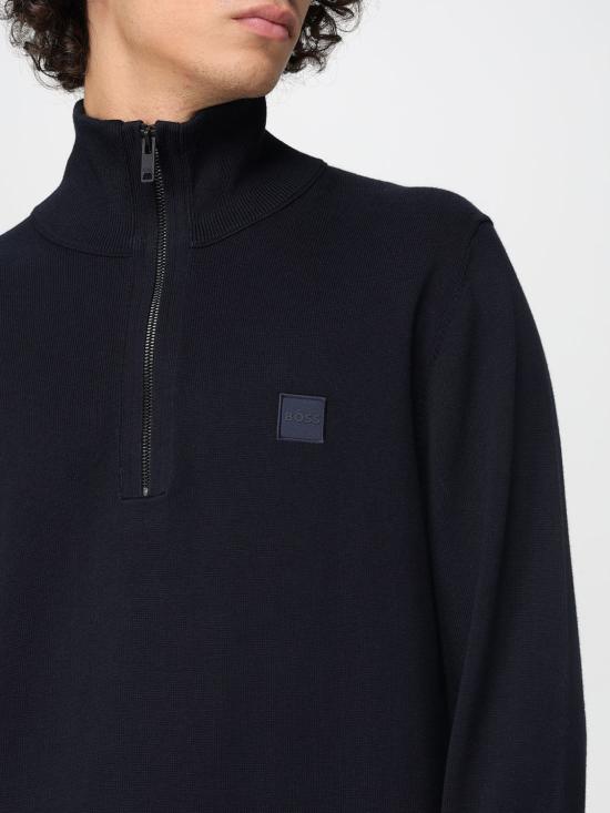 25FW 보스 스웨터 50527585 404 Blue - BOSS