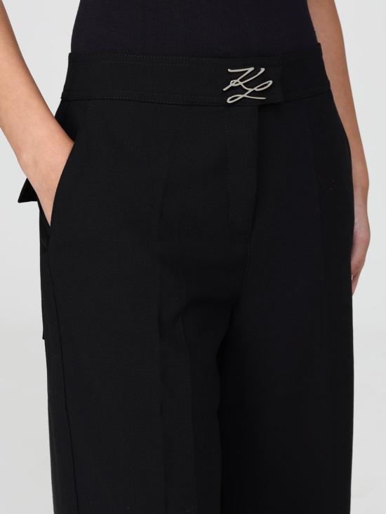 25FW 칼라거펠트 팬츠 96KW1006 Black - KARL LAGERFELD