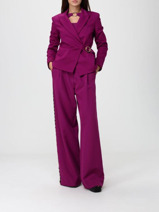 25FW 저스트까발리 긴팔 티셔츠 79PAFM07CMH56 343 Violet - JUST CAVALLI