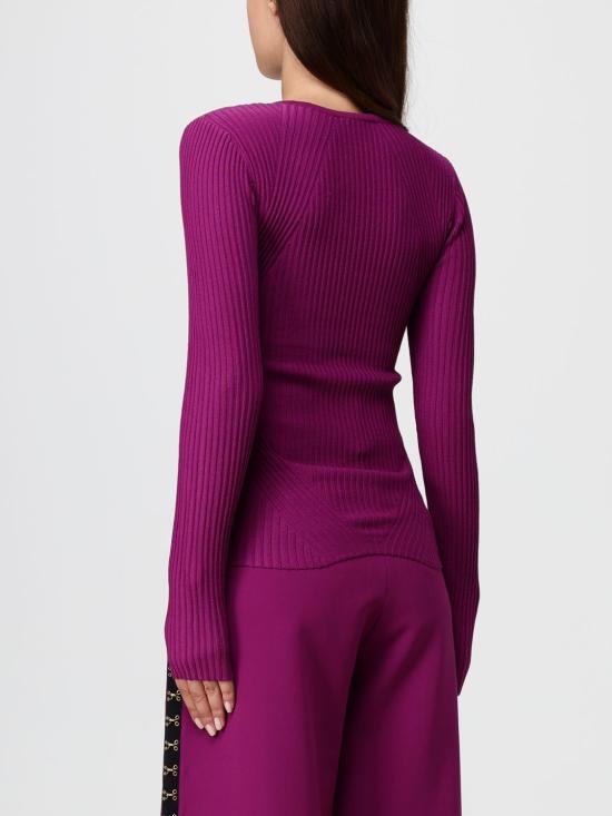 25FW 저스트까발리 긴팔 티셔츠 79PAFM07CMH56 343 Violet - JUST CAVALLI