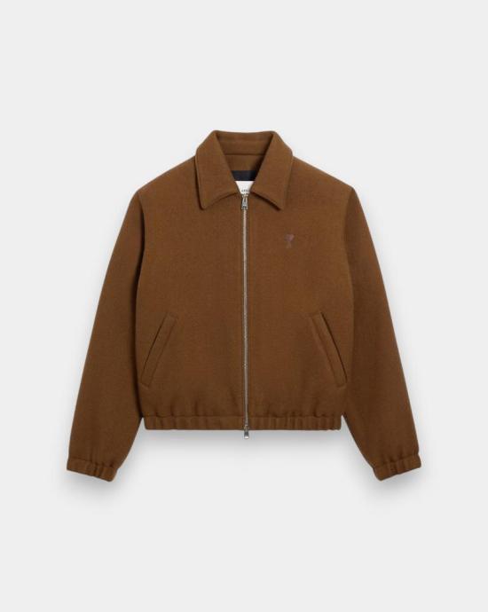 25FW 아미 가죽 자켓 HJK830WV0078216 BROWN DOM