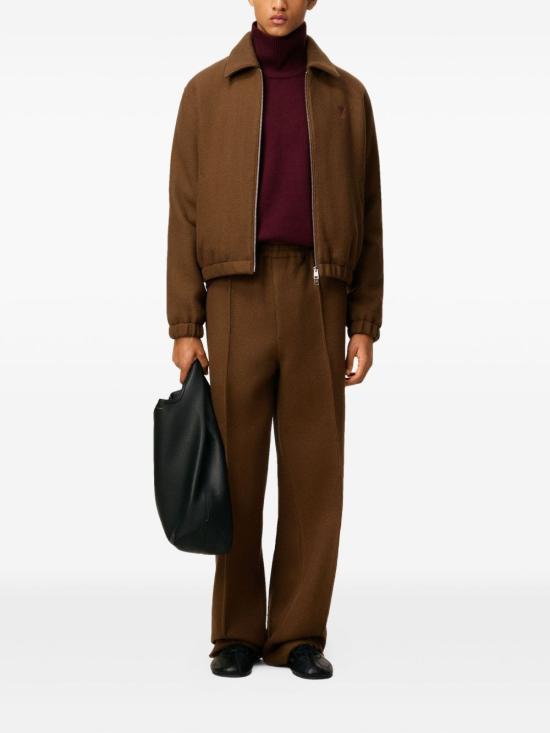 25FW 아미 가죽 자켓 HJK830WV0078216 BROWN DOM - AMI