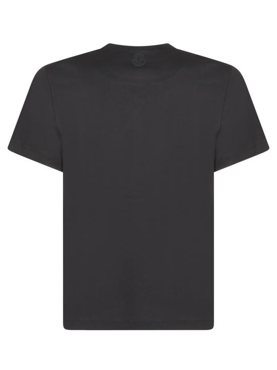 25FW 몽클레어 쓰리 디멘셔널 로고 코튼 티셔츠  8C0002689AYW999 BLACK DOM - MONCLER