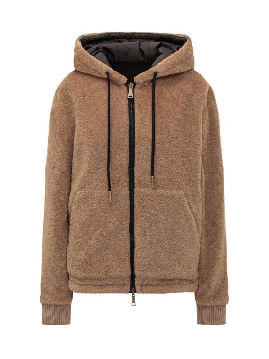 25FW 몽클레어 테디 플리스 후드 집업 자켓 K20938G0001689AOF P29 NERO