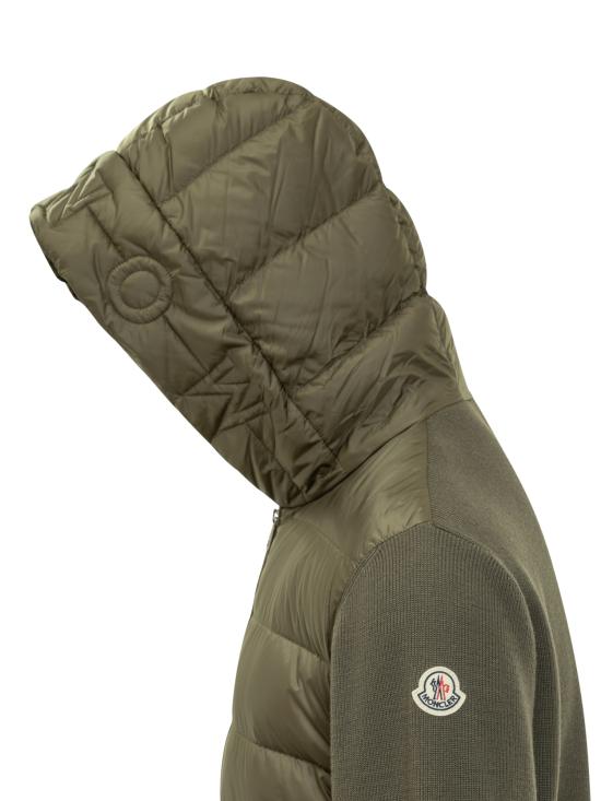 25FW 몽클레어 패딩 울 집업 후드 K20919B00006M1131 825 VERDE - MONCLER