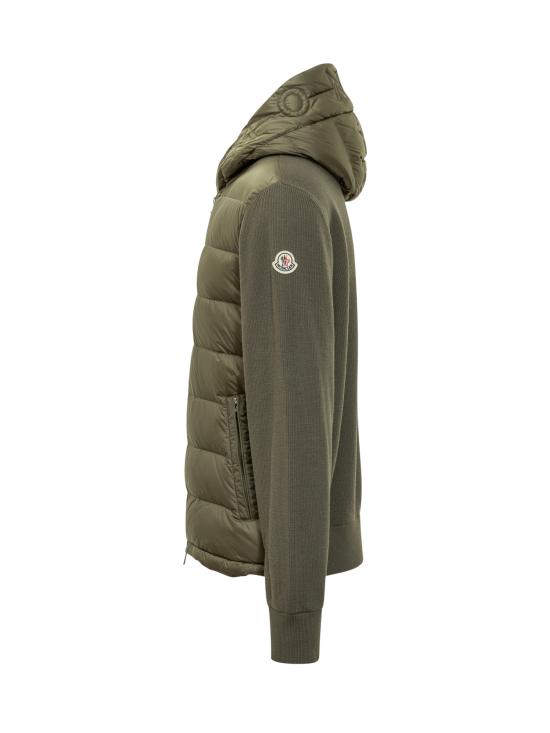 25FW 몽클레어 패딩 울 집업 후드 K20919B00006M1131 825 VERDE - MONCLER