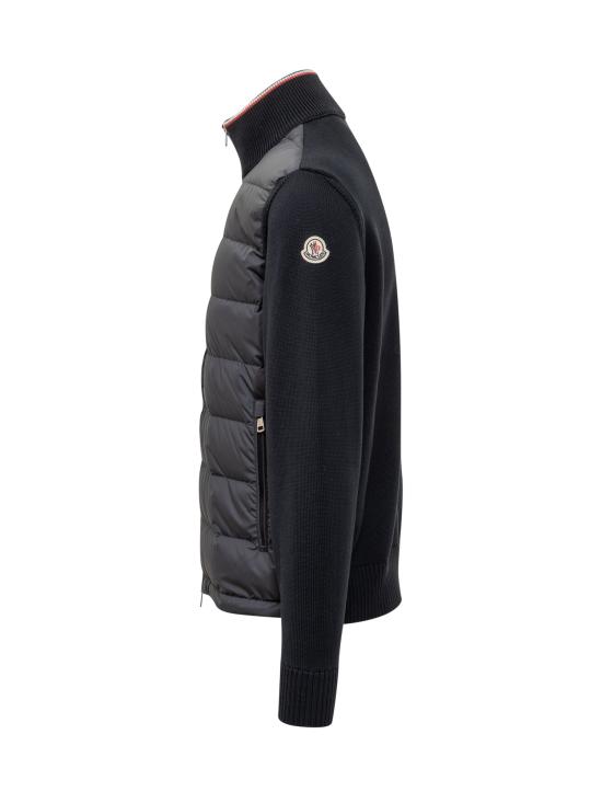25FW 몽클레어 패딩 집업 코튼 가디건 K20919B00003M1367 776 BLU - MONCLER