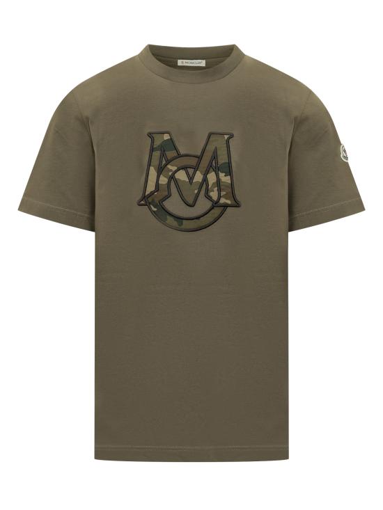 25FW 몽클레어 반팔 티셔츠 K20918C0002489AYY 823 MARRONE