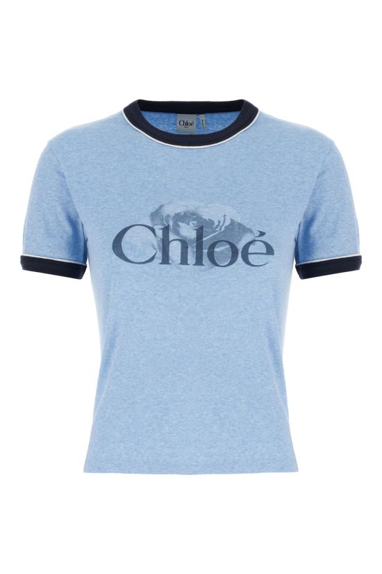 25FW 끌로에 반팔 티셔츠 CH25WJH03198 433 CEYLAN BLUE