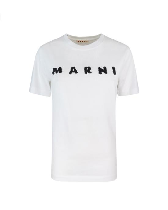 25FW 마르니 반팔 티셔츠 351062 White