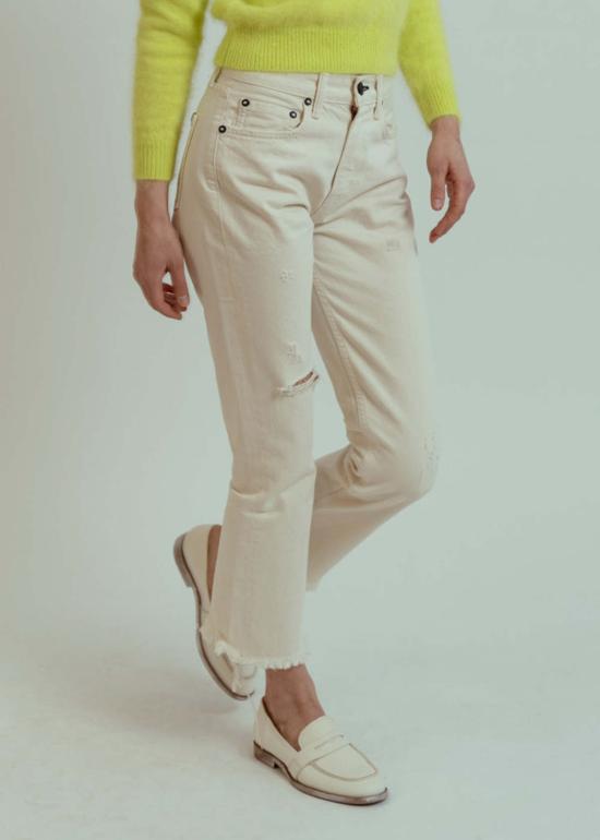  노엔드 데님 데님 팬츠 파라 본 킥 플레어 진 본 - NOEND DENIM