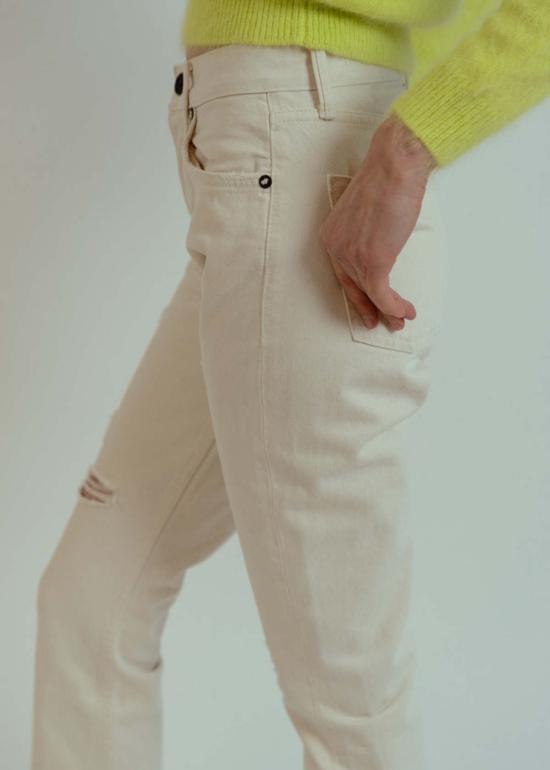  노엔드 데님 데님 팬츠 파라 본 킥 플레어 진 본