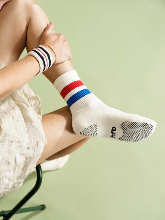  한셀 프롬 바젤 양말 한젤 바젤 바시티 스포티 그립 크루 - HANSEL FROM BASEL