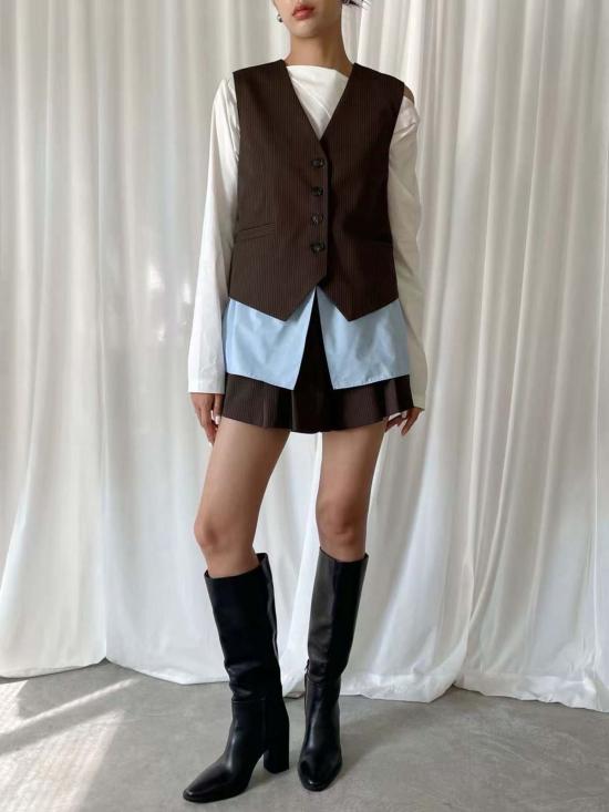  더 엔케이씨 스토어 베스트 Nkc 스토어 메건 브라운 조끼 - The NKC Store