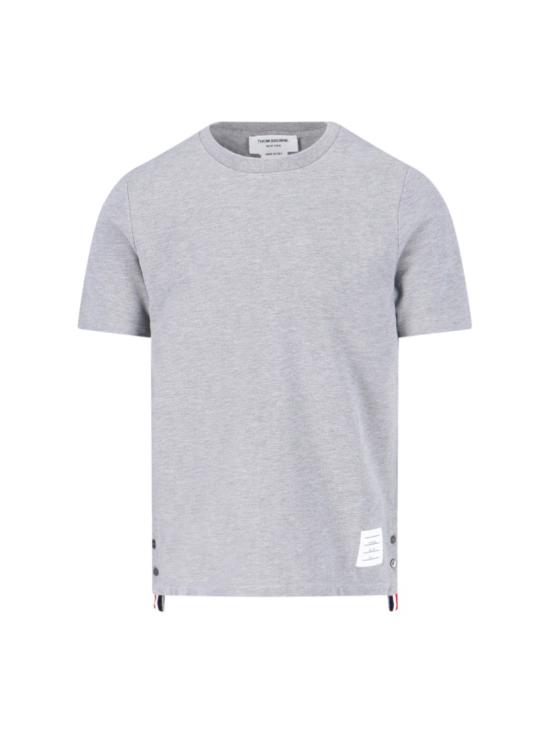 25SS 톰브라운 피케 센터 백 스트라이프 릴렉스 핏 티셔츠 MJS056A 00050055 Grey