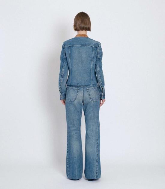  타나카 데님 팬츠 플레어 진 팬츠 - TANAKA