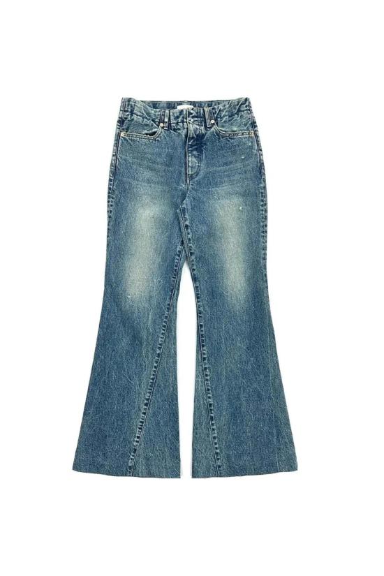  타나카 데님 팬츠 플레어 진 팬츠 - TANAKA