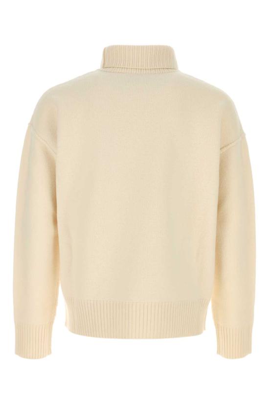 26FW 아미 ADC 터틀넥 스웨터 UKS839018 154 White - AMI