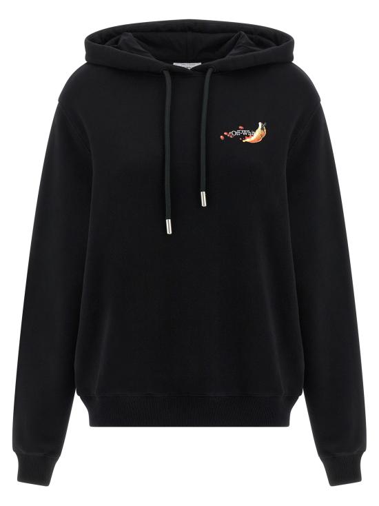 25FW 오프화이트 긴팔 티셔츠 OWBB035F25FLE00110011001 Black