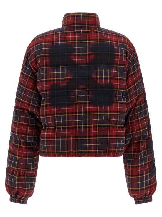 25FW 오프화이트 봄버 자켓 OWEJ007F25FAB00128482848 Bordeaux - OFF WHITE