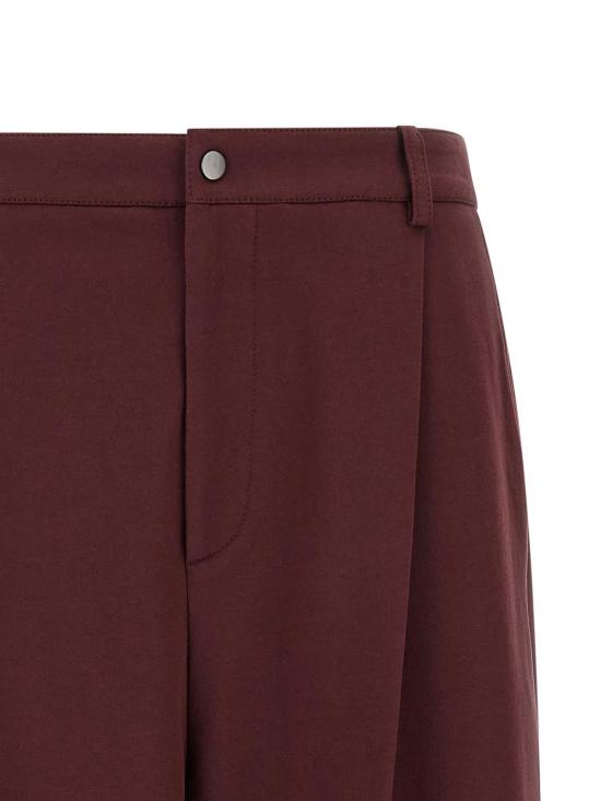  브루넬로 쿠치넬리 스트레이트 팬츠 MP827SN799C7235 Dark Red - BRUNELLO CUCINELLI