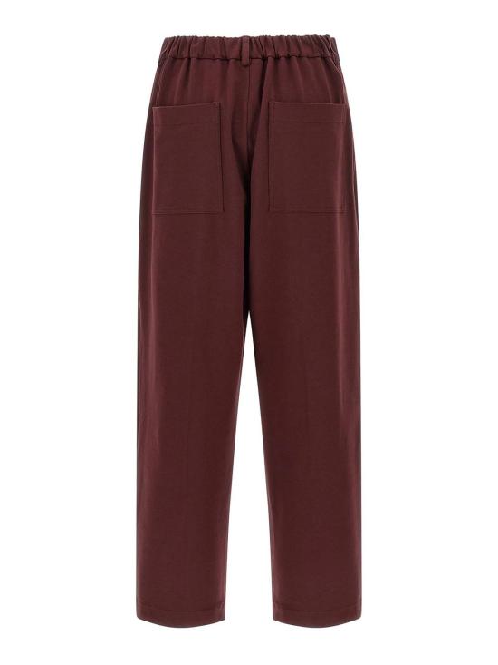  브루넬로 쿠치넬리 스트레이트 팬츠 MP827SN799C7235 Dark Red - BRUNELLO CUCINELLI