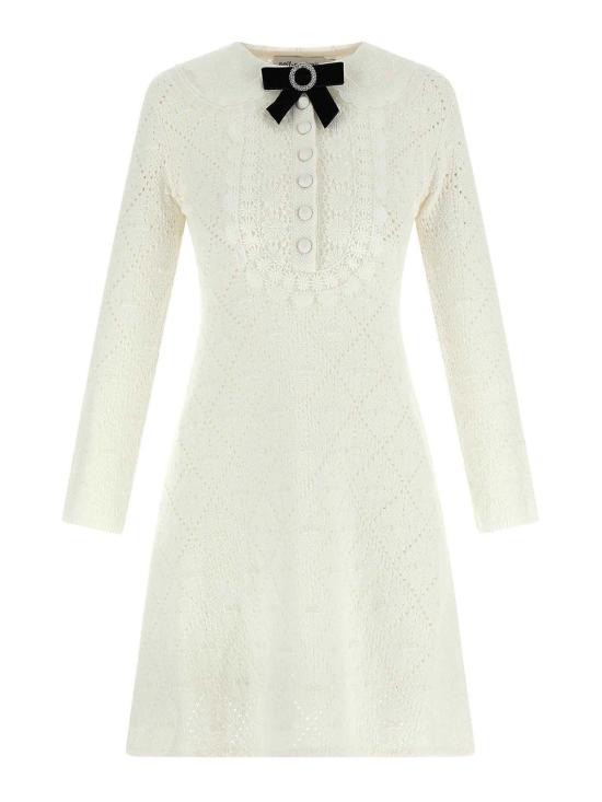 25FW 셀프 포트레이트 미디 스커트 AW25123SW White