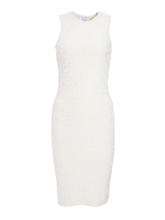 25SS 오프화이트 미디 스커트 OWDB54TS25JER0010100 White