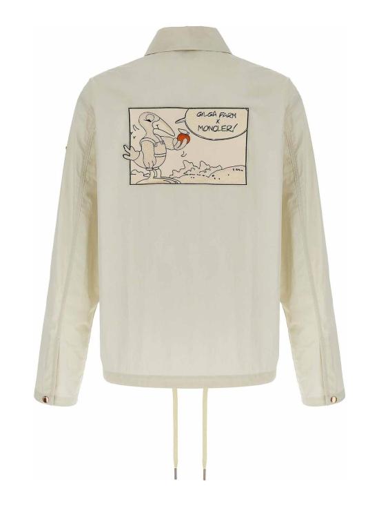  몽클레어 몽클레어 x 길가 팜 디자인 바이 도널드 글로버 사추마 셔츠 자켓 K24021A00006597F902B White - MONCLER