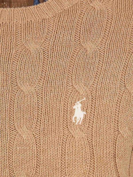 26SS 폴로 랄프로렌 폴로 자수 케이블 니트 스웨터 211971795002 Camel - POLO RALPH LAUREN