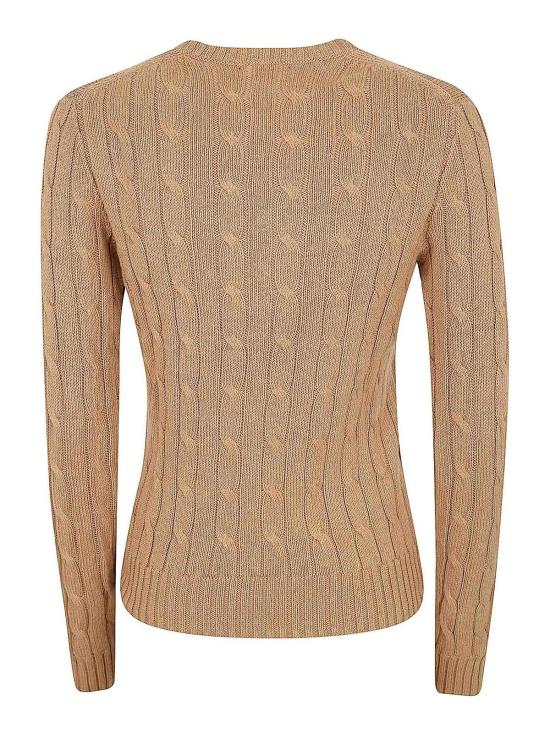26SS 폴로 랄프로렌 폴로 자수 케이블 니트 스웨터 211971795002 Camel - POLO RALPH LAUREN