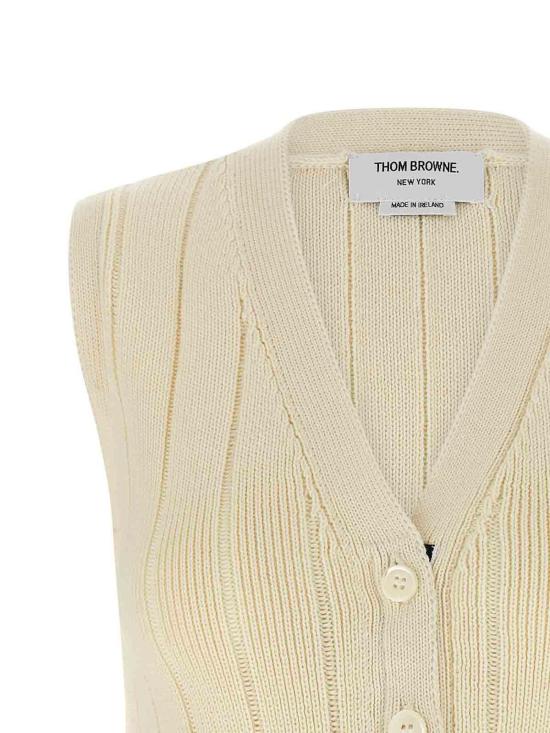  톰브라운 베스트 FKV217AY1024100 White - THOM BROWNE