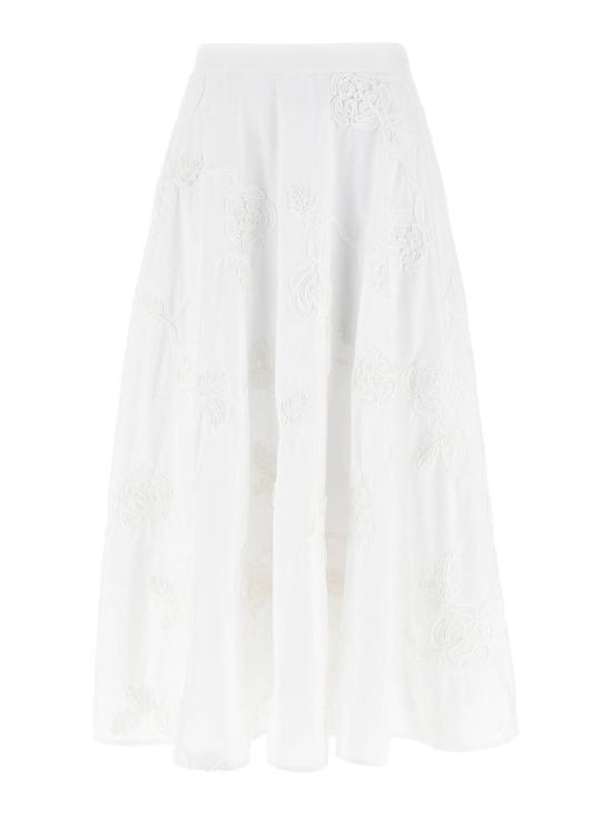 25FW 로테이트 바이 크리스텐슨 롱 스커트 114557400400 White