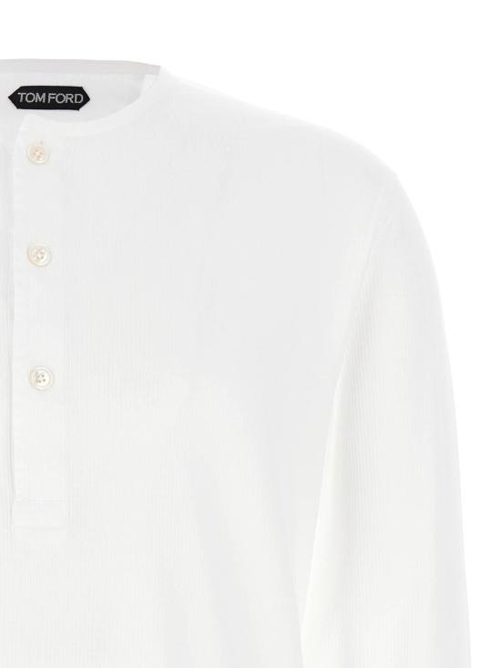 25FW 톰포드 반팔 티셔츠 JHL019JMC067AW002 White - TOMFORD