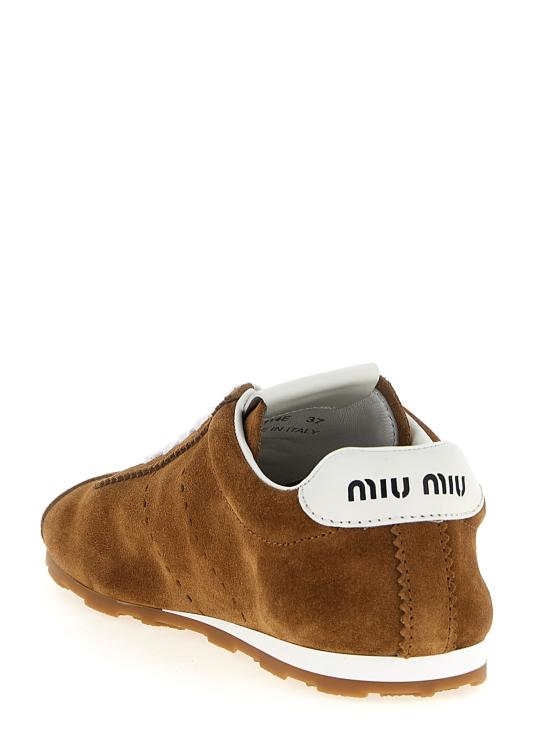 26SS 미우미우 스니커즈 5E114EF005054F0401 Brown - MIU MIU