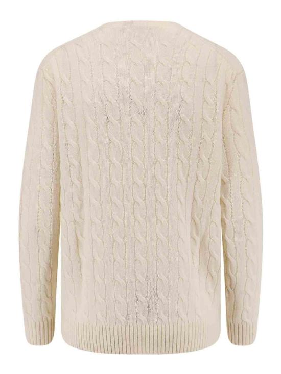  폴로 랄프로렌 폴로 자수 케이블 니트 스웨터 211972115004 Cream - POLO RALPH LAUREN