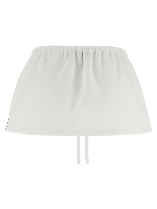 25FW 미우미우 롱 스커트 MG2489SOOO17LNF0009 White Black - MIU MIU