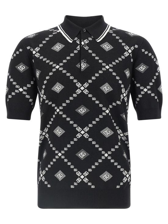 25FW 돌체앤가바나 폴로 티셔츠 GXZ02TJGMA7HH8TA White Black
