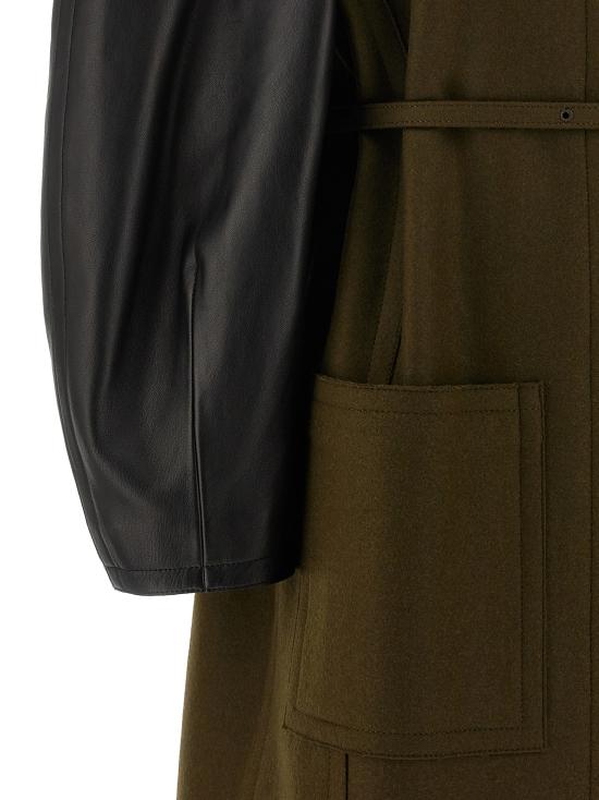 25FW 펜디 트렌치 코트 FF6150AJ0KF1T6G Green - FENDI