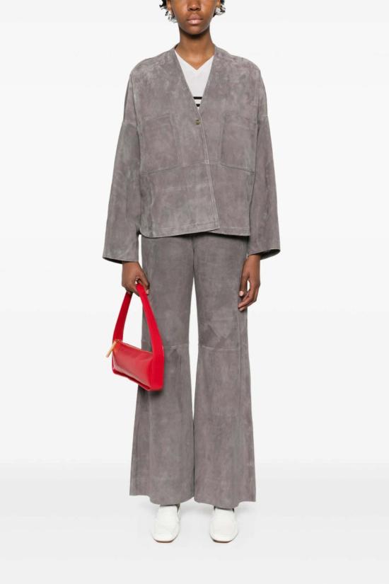  포르테포르테 가죽 자켓 Forte Forte 스웨이드 기모노 재킷 옴브라