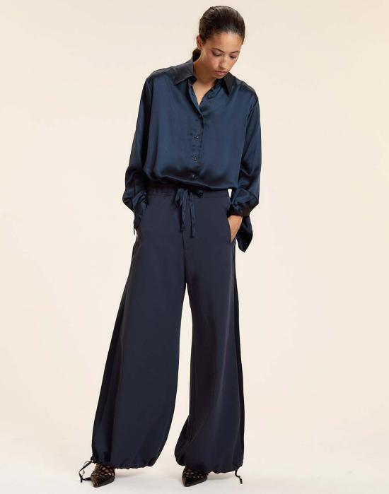  신시아 로리 셔츠 신시아 로울리 컬렉터블 실크 셔츠 네이비 - CYNTHIA ROWLEY