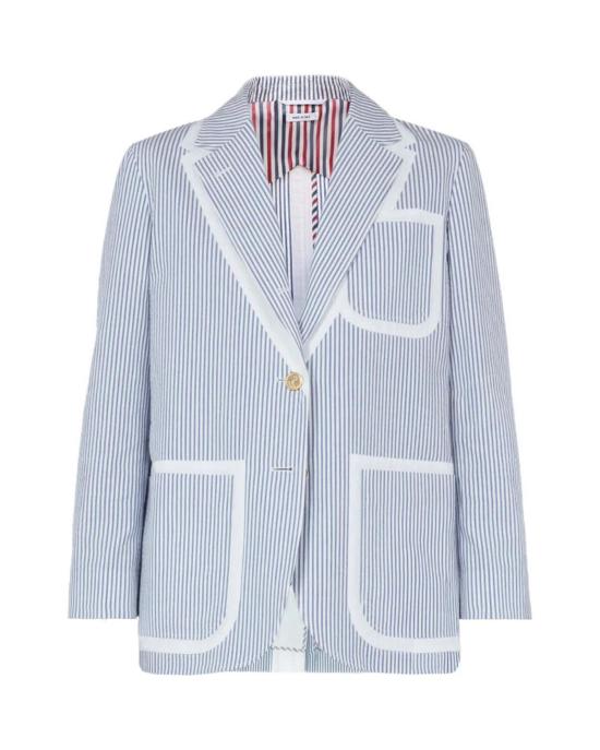  톰브라운 수트 자켓 톰 브라운 색 패치 포켓 스포츠코트 블레이저 네이비